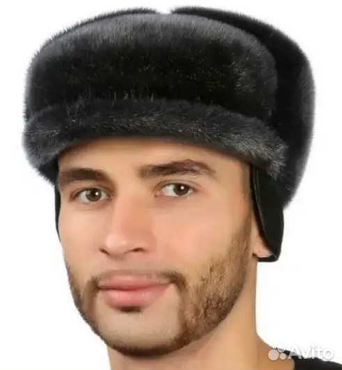 Меховая мужская шапка из нерпы