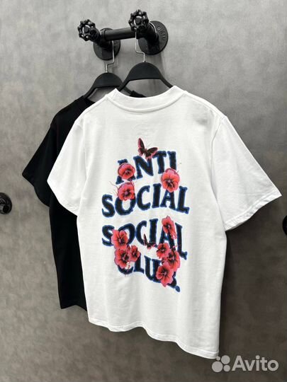 Футболка оверсайз AntiSocial Social Club белая