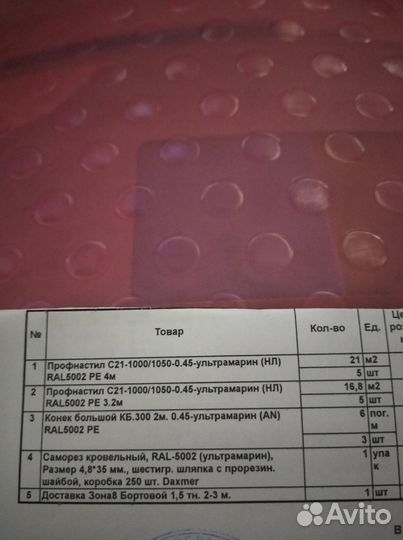 Продам профлист новый