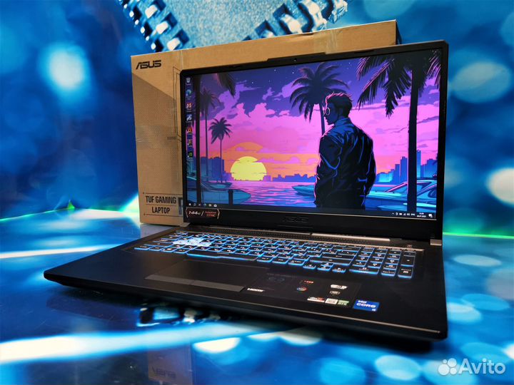 17.3 Игровой Asus TUF на i5 11400H/RTX 3050/144 Гц