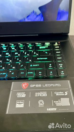 Игровой ноутбук msi gp66 leopard rtx 3070