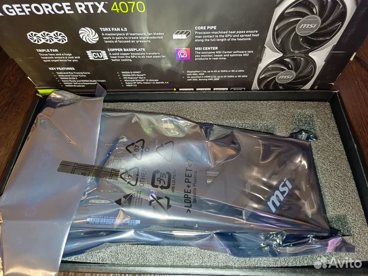Видеокарта MSI RTX 4070 ventus 3X OC