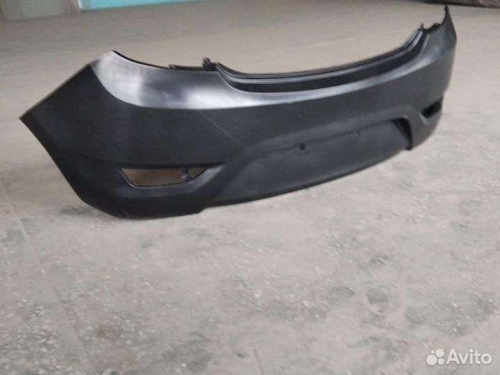 Бампер задний Хендай Солярис хетчбек 10-14 г.в