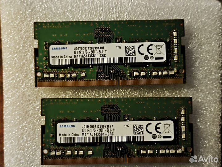 Оперативная память для ноутбука 4gb 2400mhz sodimm