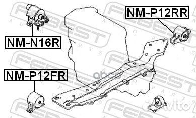 Опора двигателя nissan primera 01-07 зад