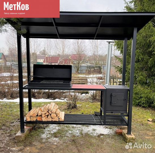 Мангал с крышей