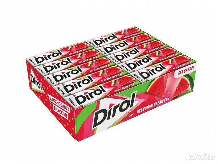 Жевательная резинка Dirol Арбуз Без сахара (опт)