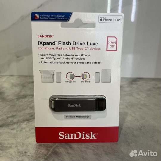Флешка для iPhone SanDisk IXpand Flash Drive 256gb