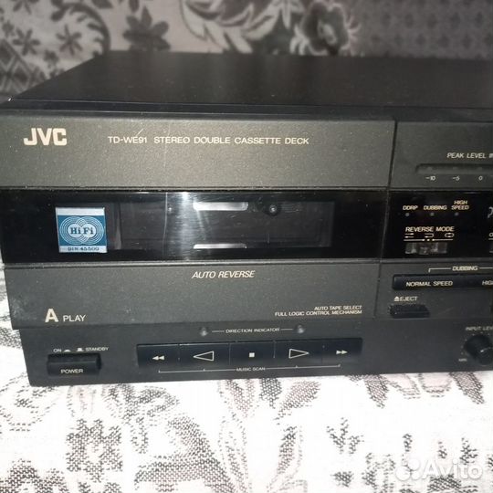 Кассетная дека jvc TD WE-91 1989г