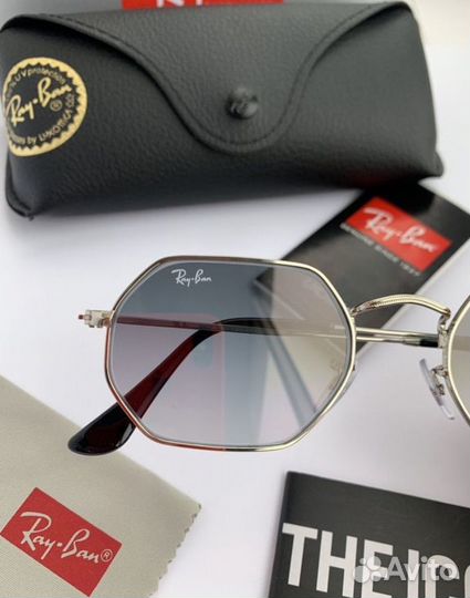 Очки ray ban octagonal пепельные