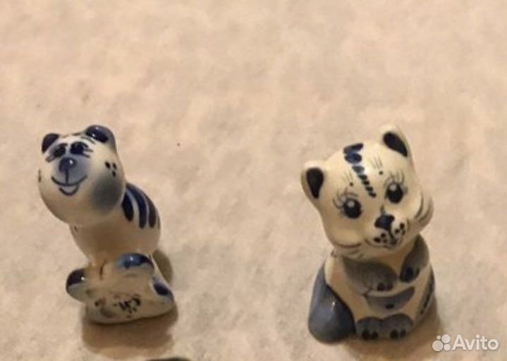 Кошка гжель