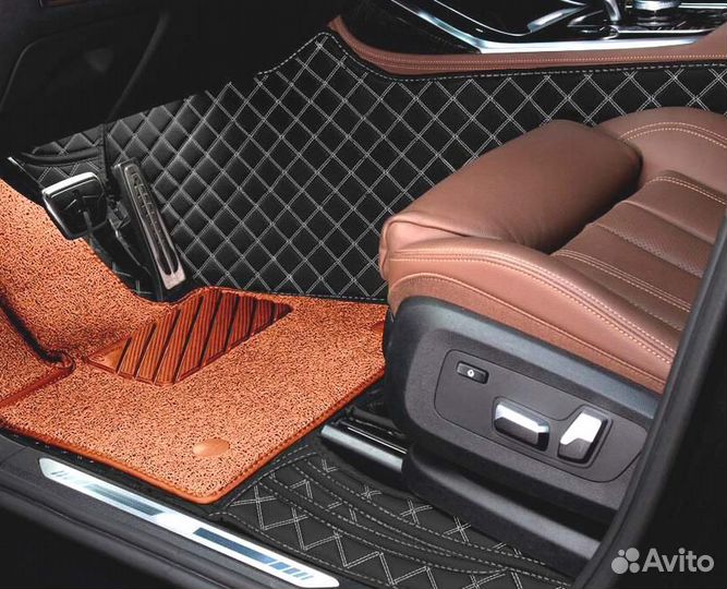 3D Коврики Geely Салон Багажник из Экокожи