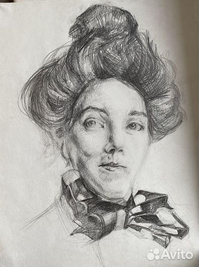 Портрет Н.И.Забелы-Врубель. (Копия)