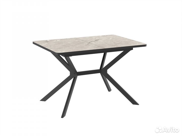 Стол прямоугольный crystal-120 120+40*80