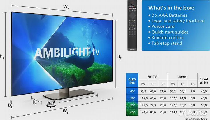 Новые Philips 42Oled818 Oled телевизоры. Гарантия