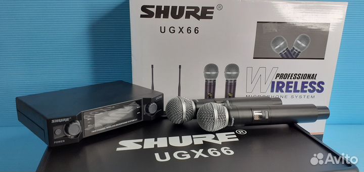 Профессиональная радиосистема Shure 2 микрофона