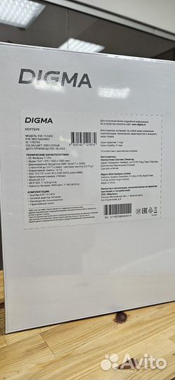 Новый ноутбук Digma Ryzen 3 8Gb SSD 512Gb Vega 3