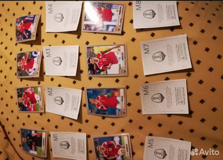 Полный сет наклеек с М1 по М8, из макдоналдса, по