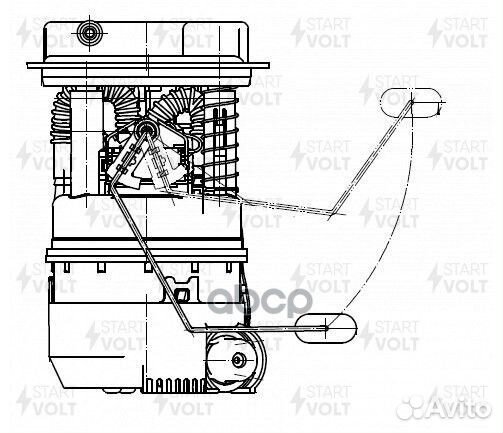 Бензонасос в сборе renault duster 10- 2.0I SFM0