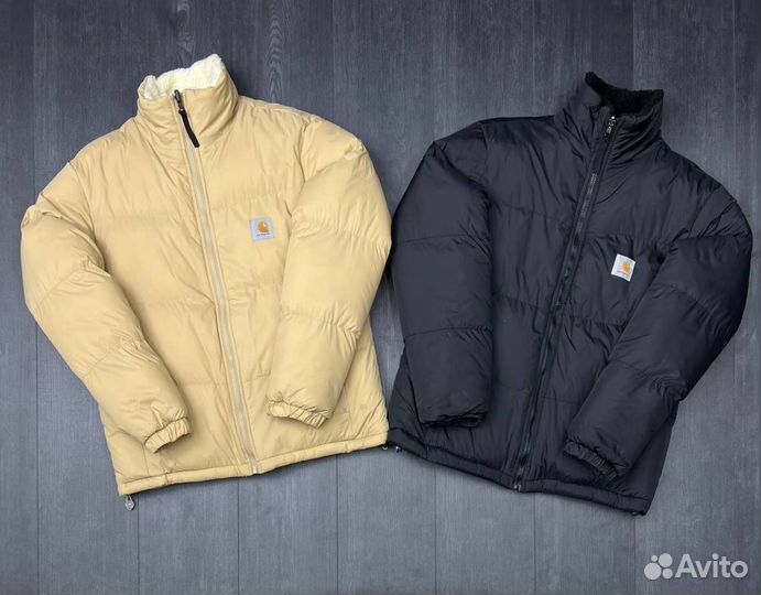 Куртка carhartt двухсторонняя барашка