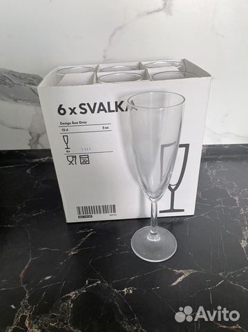 Бокалы для шампанского новые