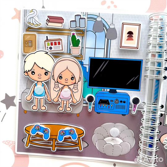 Тока Бока семья - игры на липучках