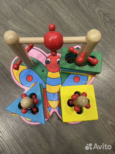 Развивающие деревянные игрушки пакетом