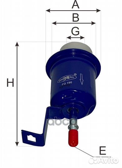 Фильтр топливный FG190 Goodwill