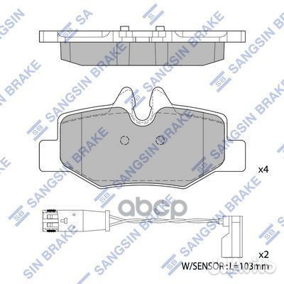 Колодки тормозные дисковые MB W639 Viano 3.0/3