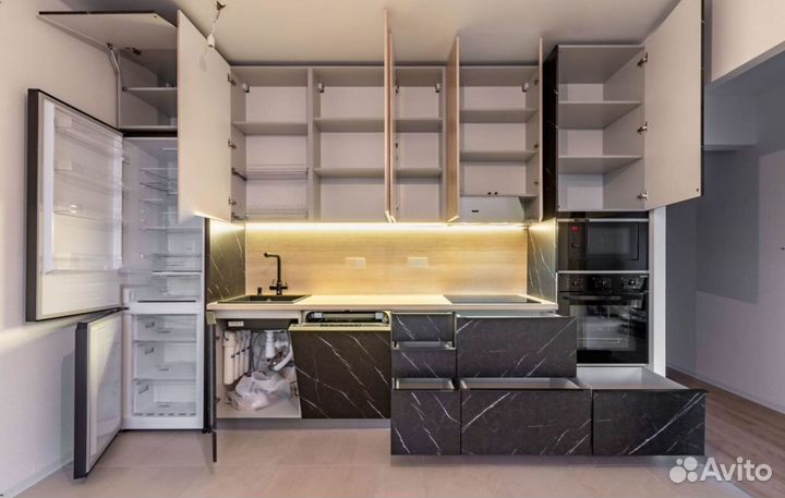 Кухня Гранит тёмный на заказ собственное производс