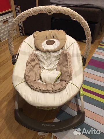 Шезлонг для новорожденных mothercare медвежонок