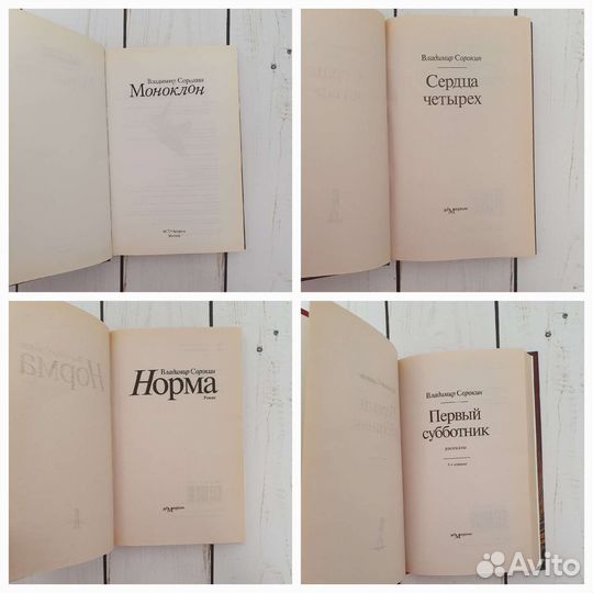 Владимир Сорокин книги