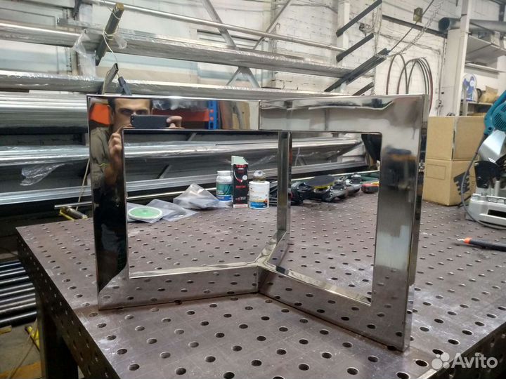 Столы, подстолья, мебель лофт из нержавеющей стали