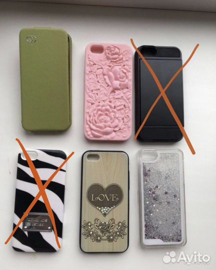 Чехлы на iPhone 5, 5s, se (поштучно)