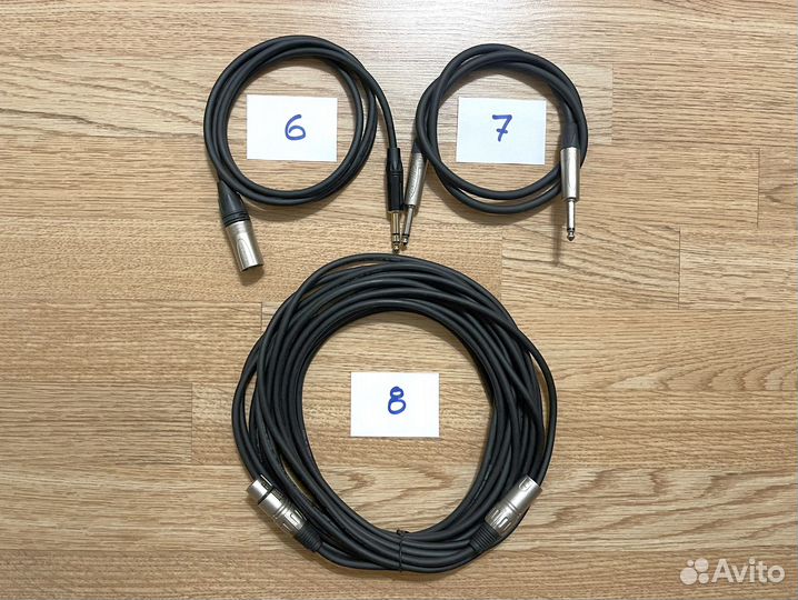 Кабели соединительные XLR, Jack