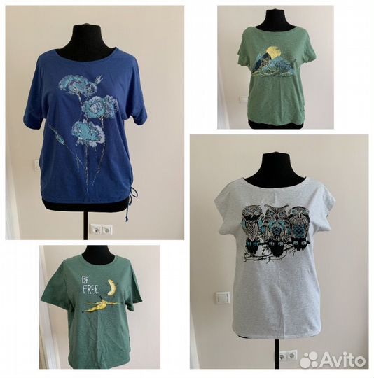 Модные женские футболки 52-54-56