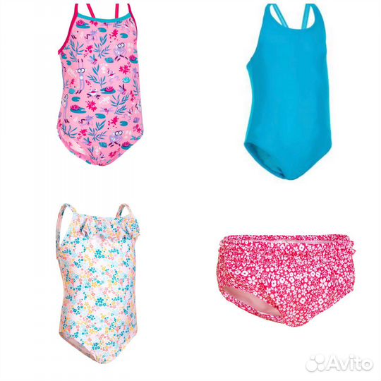 Купальник для девочки, новый, 12-18 мес., декатлон