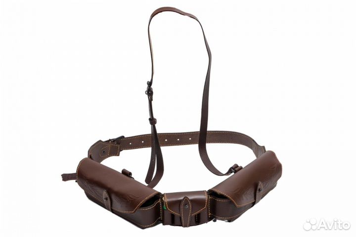 Патронташ под 40 патронов 12 калибра / кожа