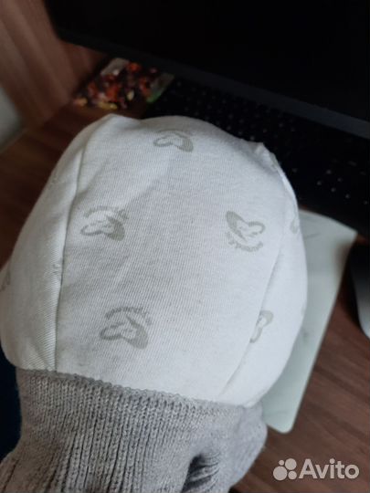 Шапка шлем зимний журавлик