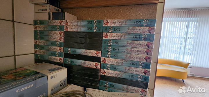 Видеокассеты vhs новые в упаковке