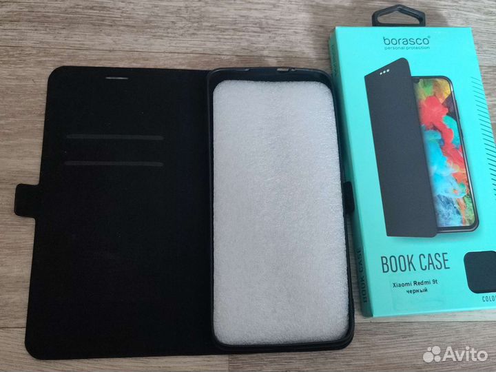 Чехол книжка Xiaomi Redmi 9t черный