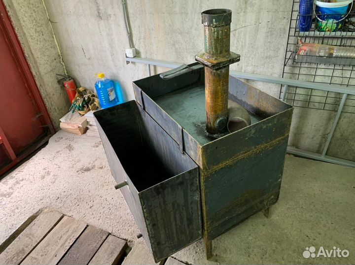 Печь банная с баком