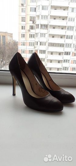 Классические коричневые кожаные туфли Mascotte