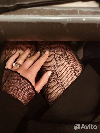 Колготки gucci с логотипом