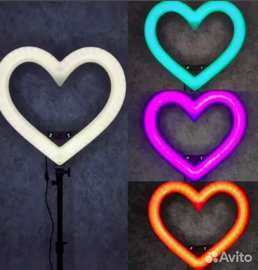 Кольцевая лампа цветная 