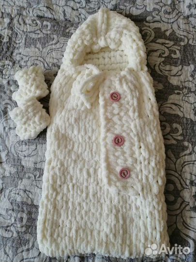 Плед детский плюшевый ручная работа