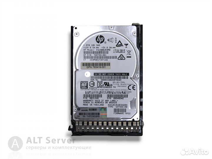 NEW HP 1.8TB 12G SAS SC / 791034-B21 791055-001