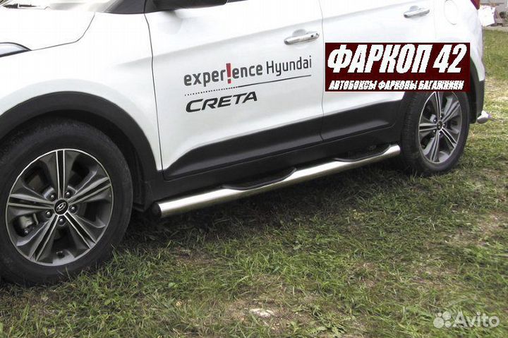 Защита порогов Hyundai creta 2016