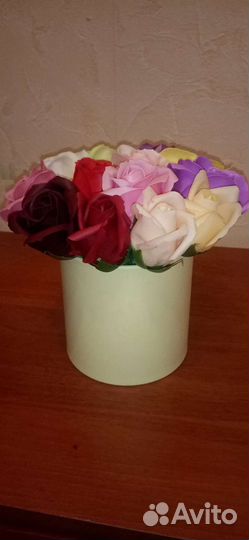 Изящный букет из мыльных цветов