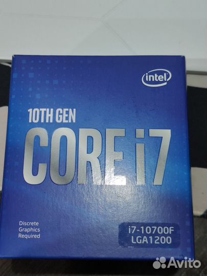 Процессор intel core I7 10700F BOX